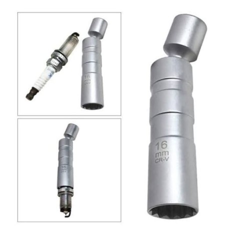 clé a bougie articulé  a aimant 16mm