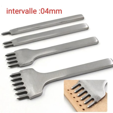 poinçons pour cuir -4mm-