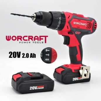 Visseuse A Percussion 2.0AH double batterie WORCRAFT