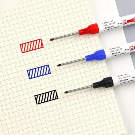 jeu de 3pcs marqueur a tête longue