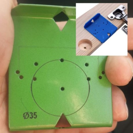 gabarit de perçage charnière invisible