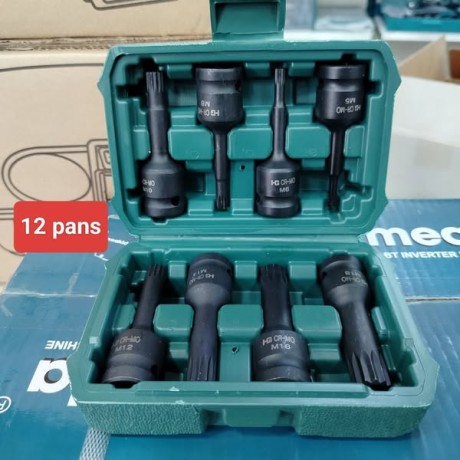 jeu de douilles Torx 12pans