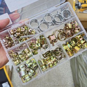 100pcs collies de serrage a ressort