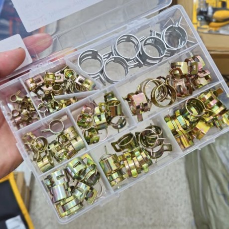 100pcs collies de serrage a ressort