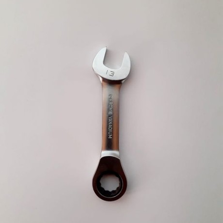 clé mixte à cliquet courte