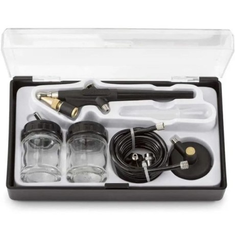 pistolet aérographe fonction avec compresseur de 50 L et plus