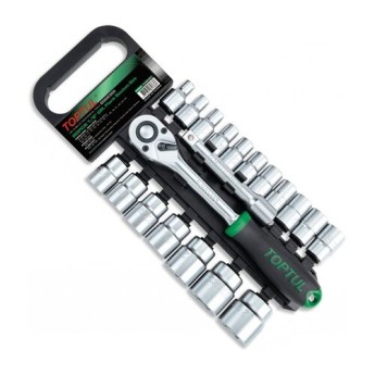 JEUX DOUILLE 1-2   6 PANS 20 PCS  08-32MM TOPTUL